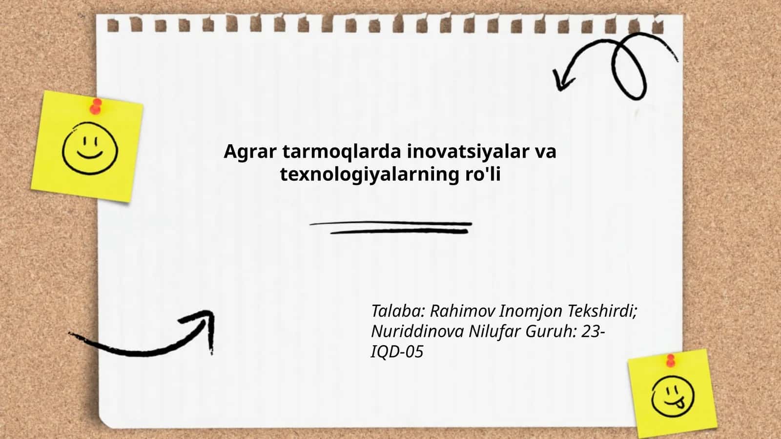 Agrar tarmoqlarda inovatsiyalar va texnologiyalarning ro'li 1