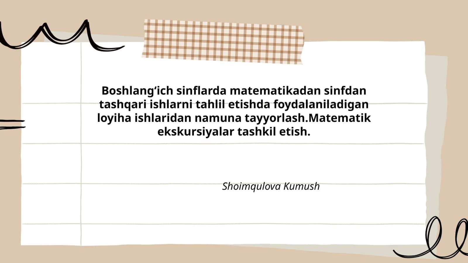 Shoimqulova Kumush 1