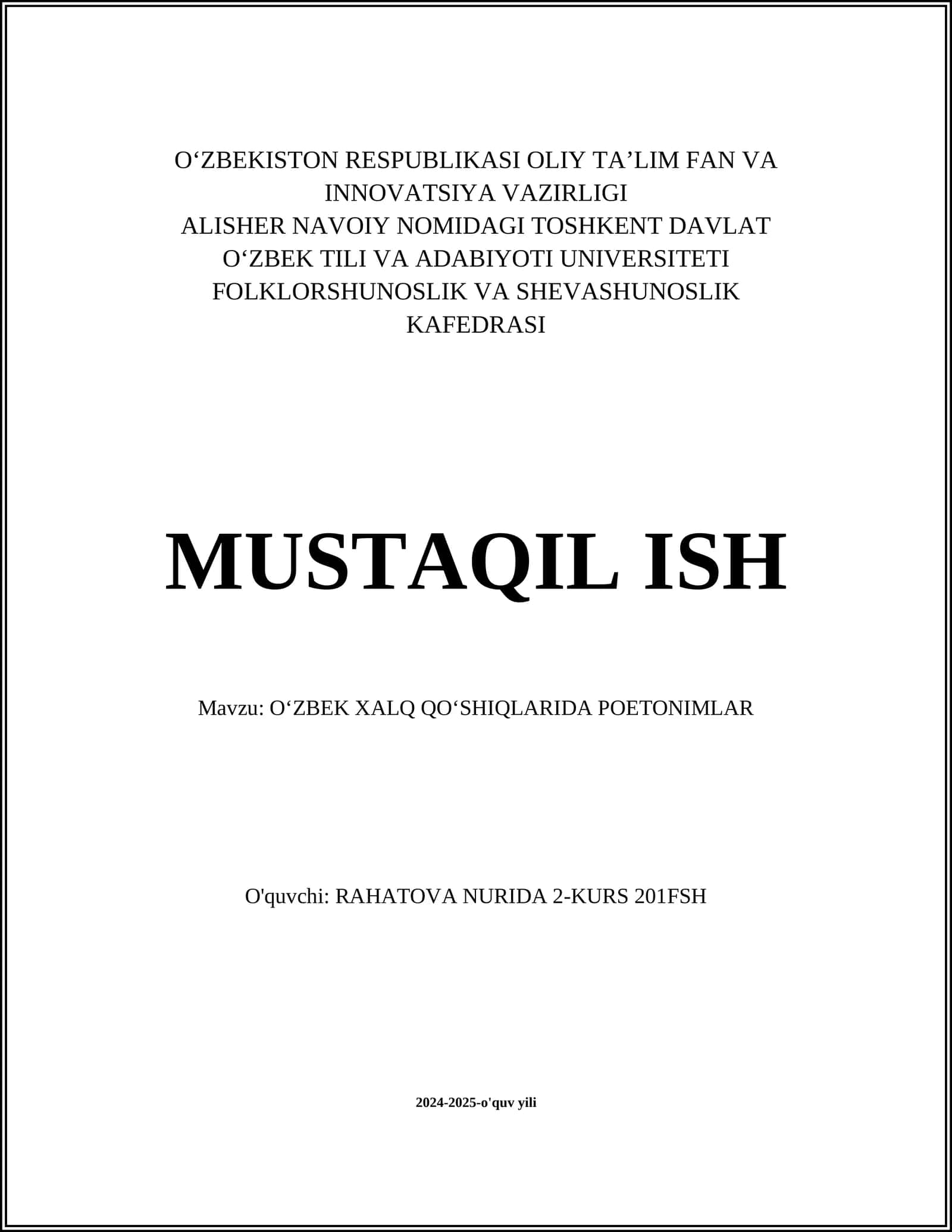 Oʻzbek xalq qoʻshiqlarida poetonimlar 1