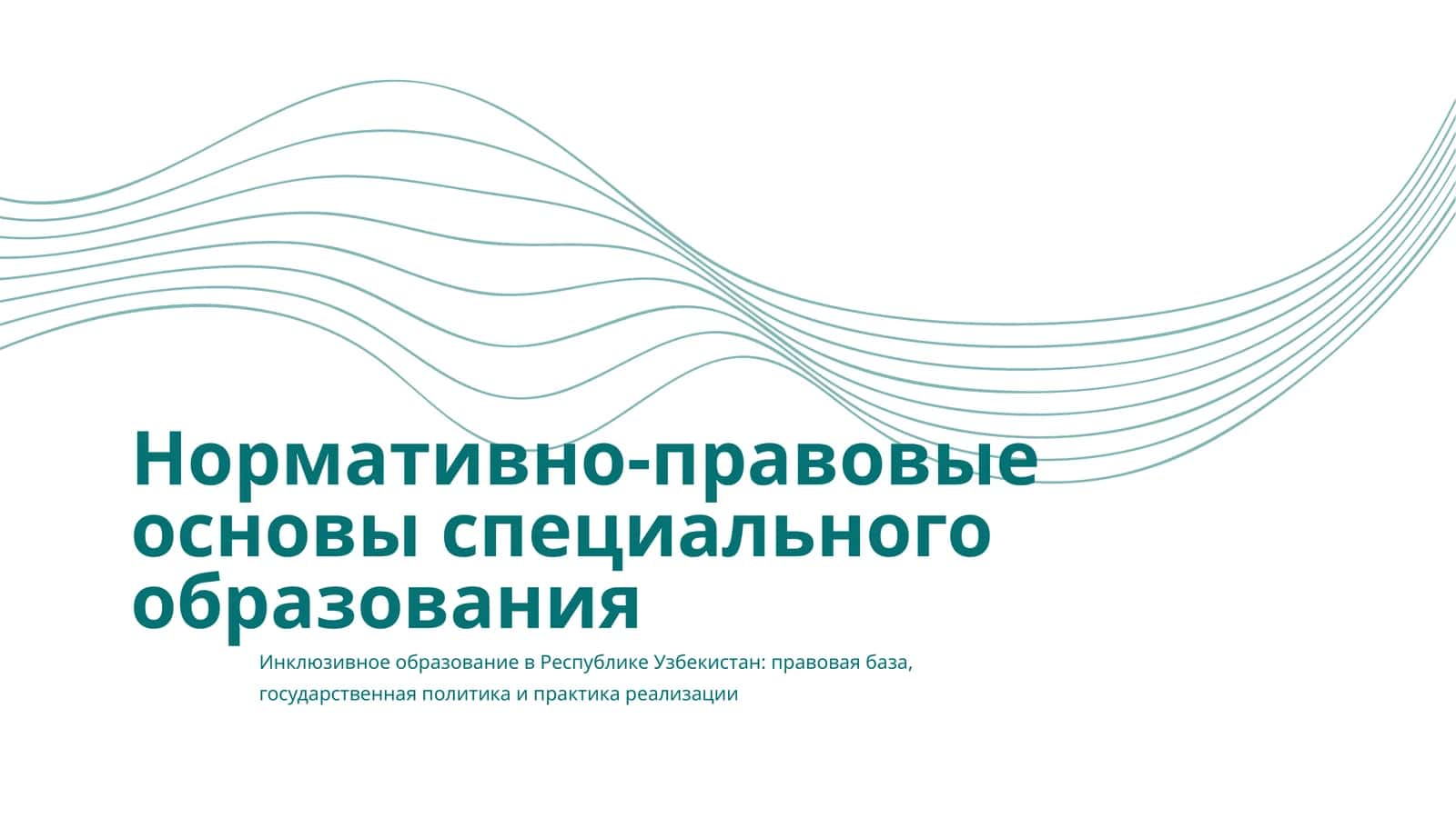 Нормативно-правовые основы специального образования 1