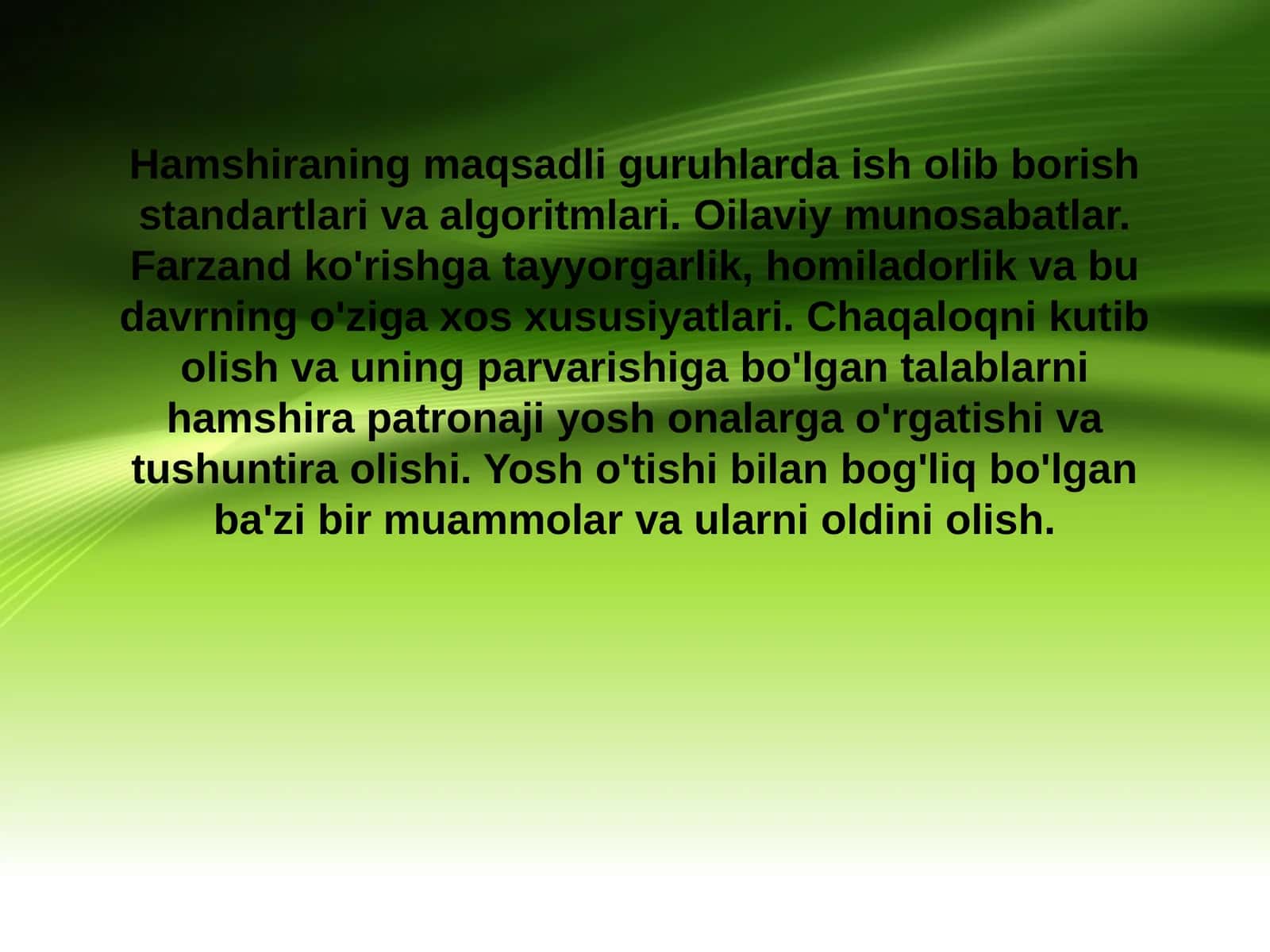 Tibbiyotda hamshira patronaj vazifalari 1
