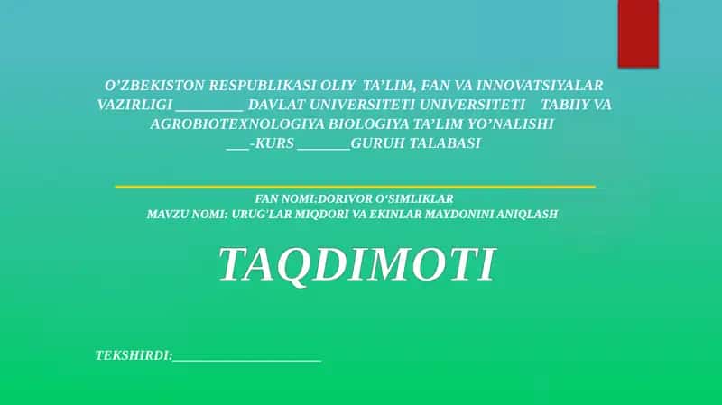 Saponin saqlovchi dorivor o’simliklar 1