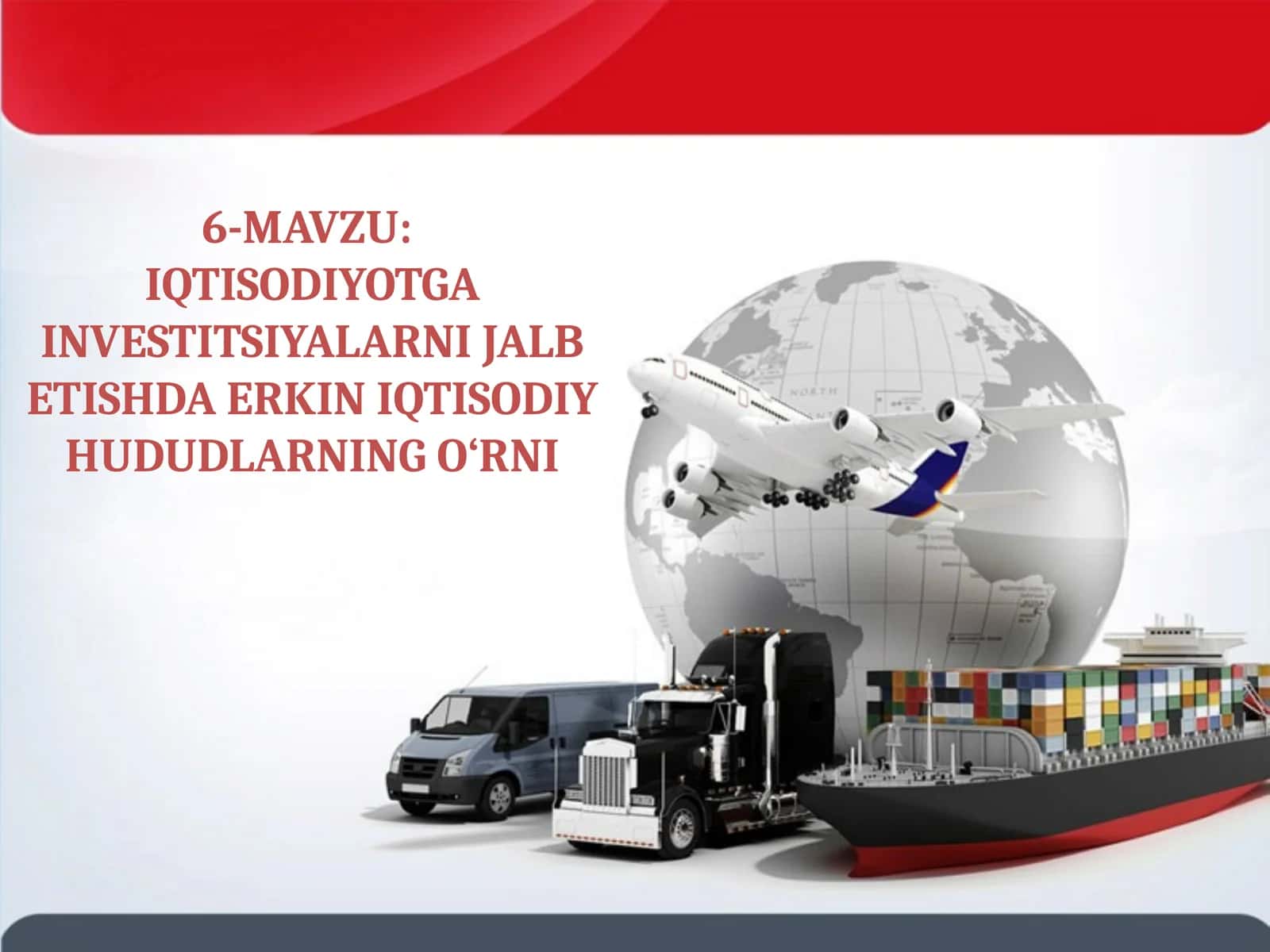 IQTISODIYOTGA INVESTITSIYALARNI JALB ETISHDA ERKIN IQTISODIY HUDUDLARNING O‘RNI 1