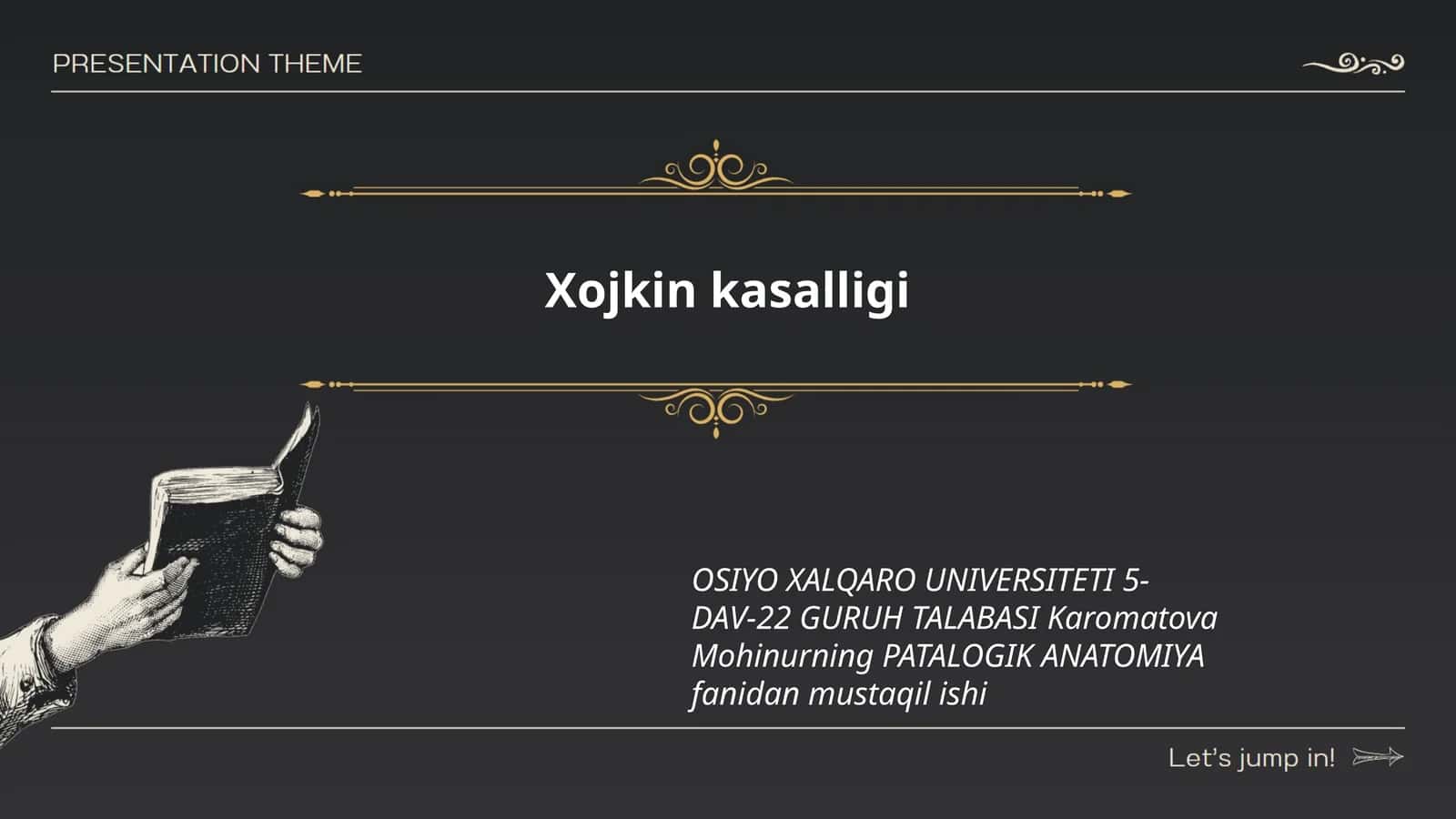 Xojkin kasalligi 1