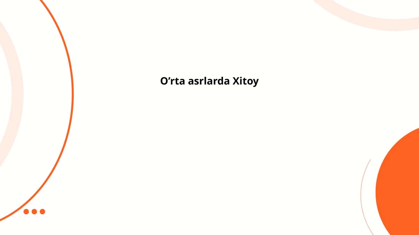 O'rta asrlarda Xitoy 1