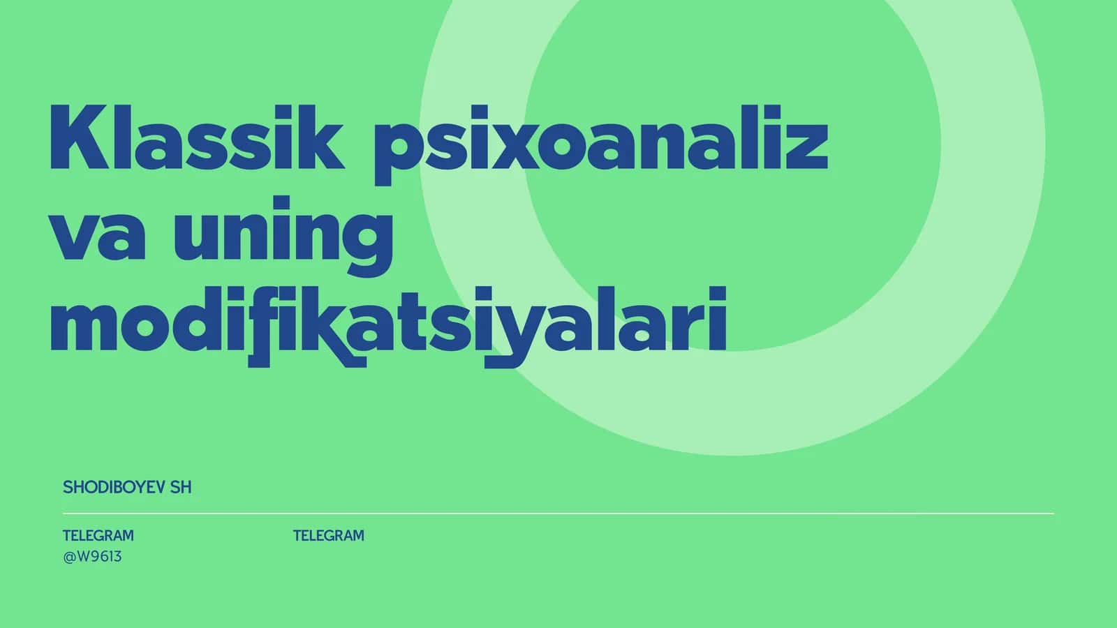 Karl Horney va Erik Eriksonning shaxs bo‘yicha nazariyalari 1