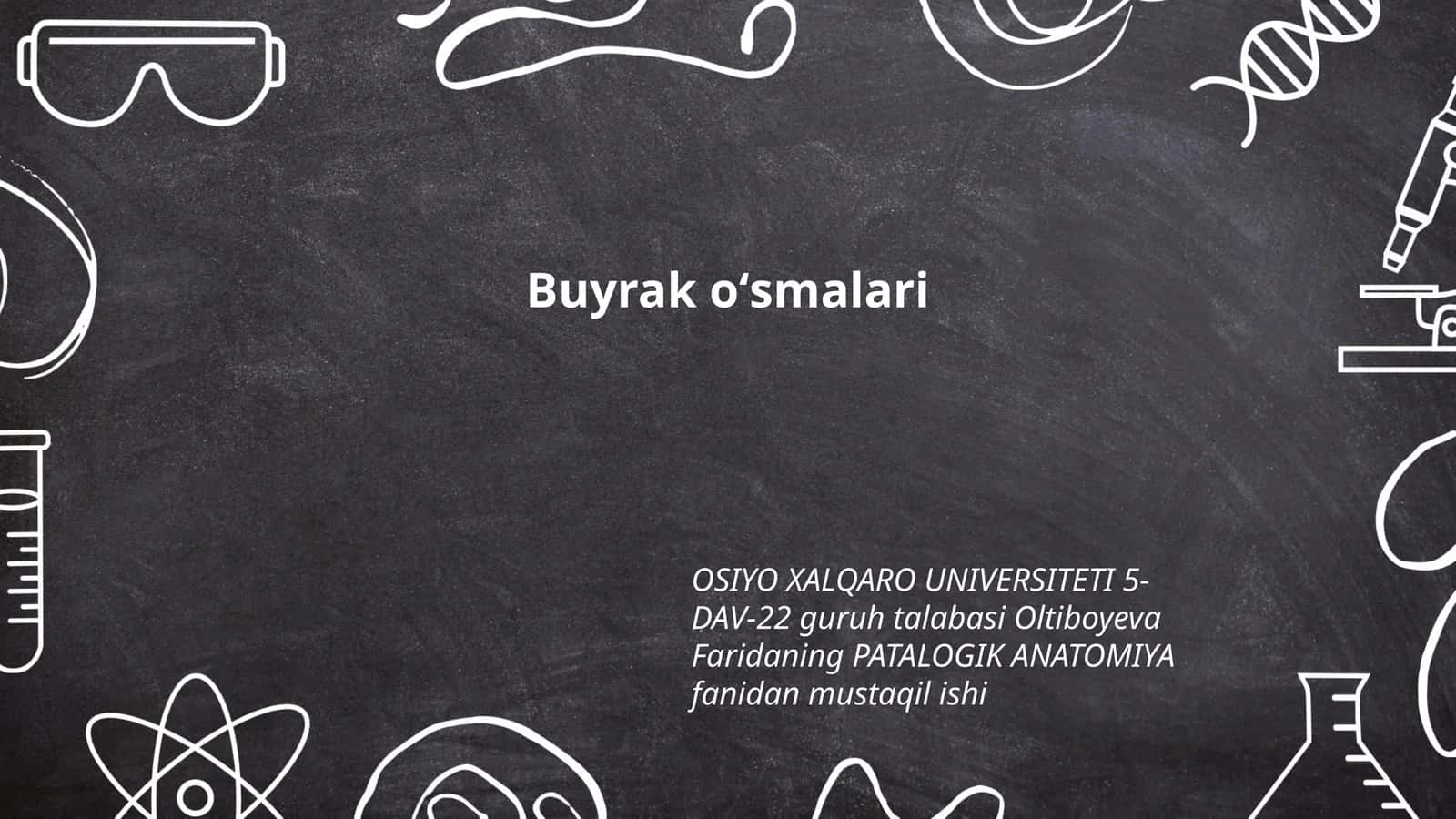 Buyrak oʻsmalari 1