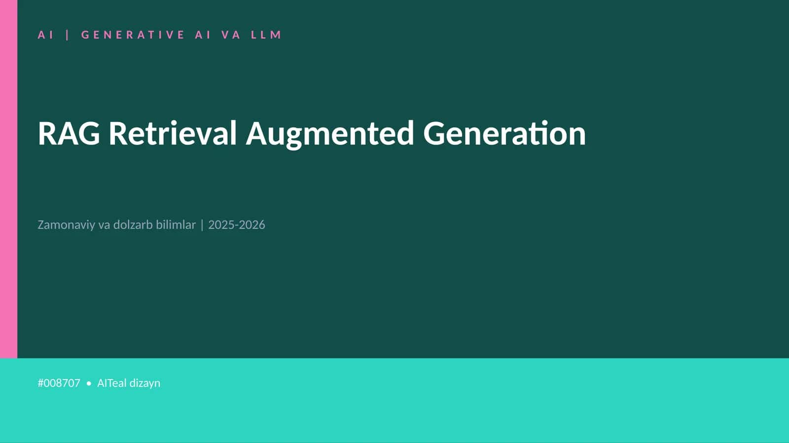 GENERATIVE AI VA LLM 1