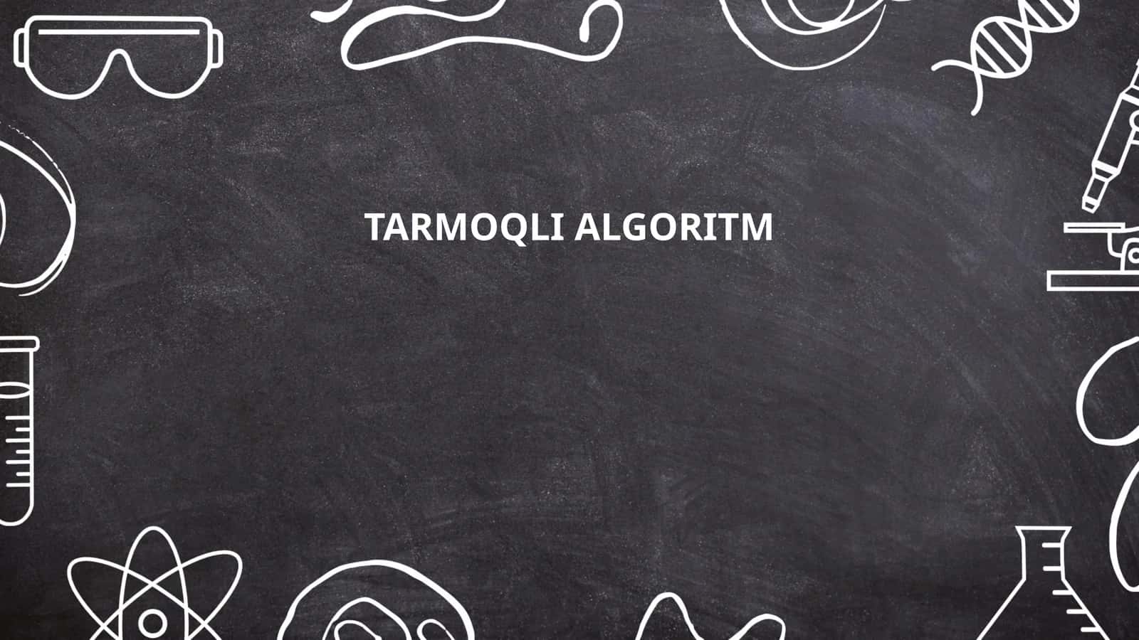 Tarmoqli algoritm 1
