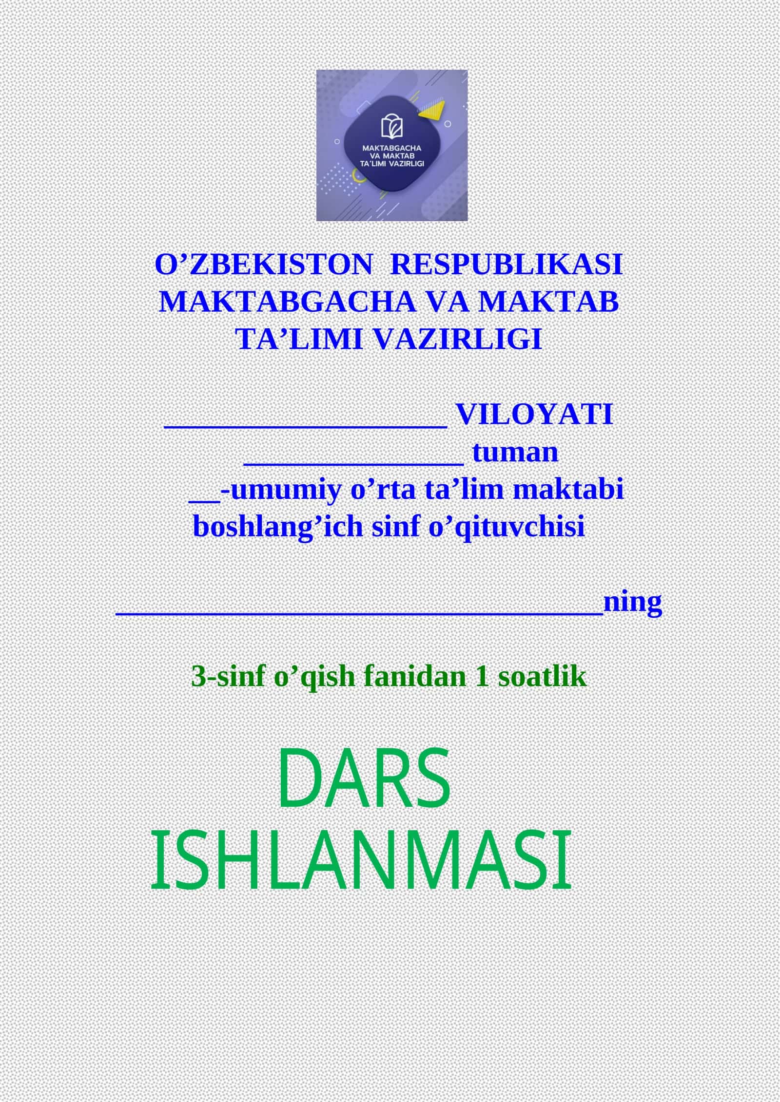 3-sinf o'qish Bir-birin kuzatar fasllar 1