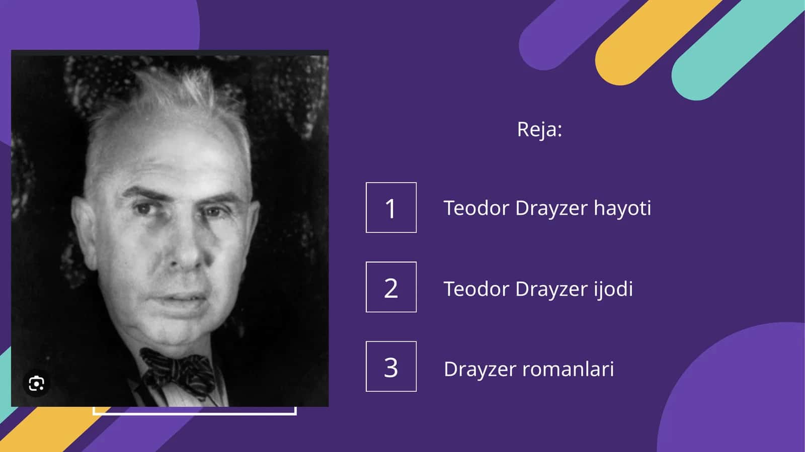 Teodor Drayzer hayoti 1