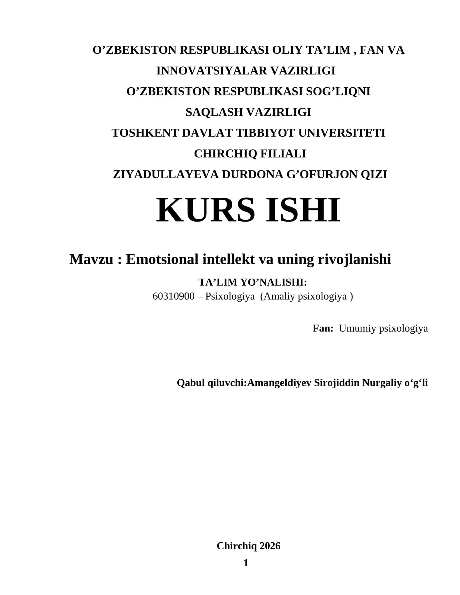 Emotsional intellekt va uning rivojlanishi 1