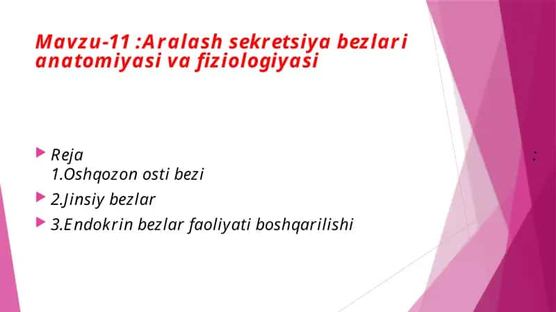 Aralash sekretsiyabezlar anatomiyasi va fiziologiyasi 1