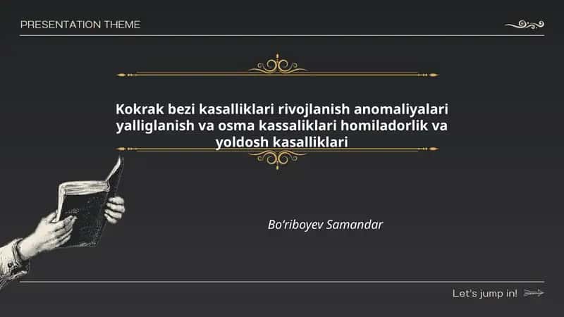 Kokrak bezi kasalliklari rivojlanish anomaliyalari yalliglanish va osma kassaliklari homiladorlik va yoldosh kasalliklari 1