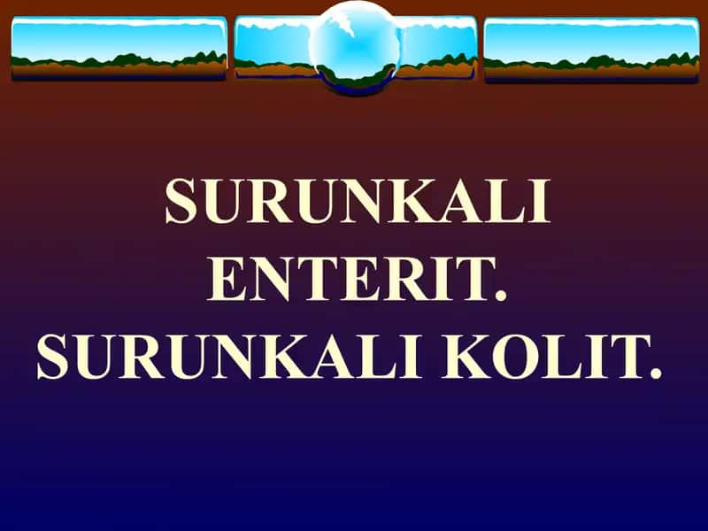 SURUNKALI ENTERIT. SURUNKALI KOLIT 1