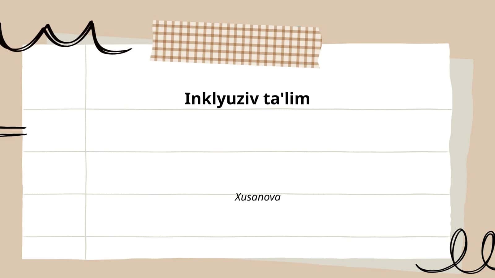 Inklyuziv ta'lim 1