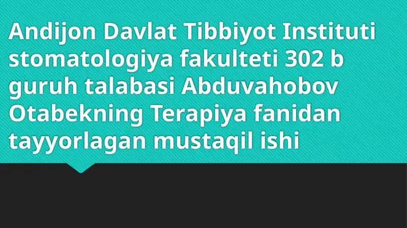 Yurak elektrofizologik xususiyatlari 1