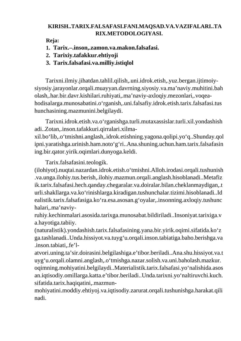 1-maruza. Tarix_falsafasi_fani_maqsad_va_vazifalari 1