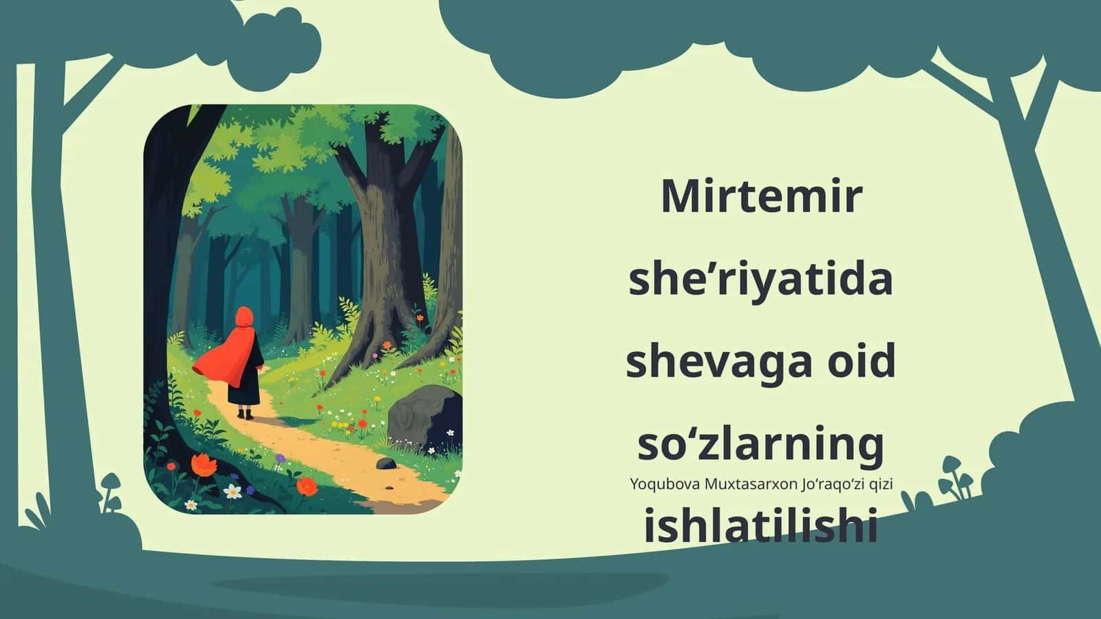 Mirtemir she’riyatida shevaga oid so‘zlarning ishlatilishi 1