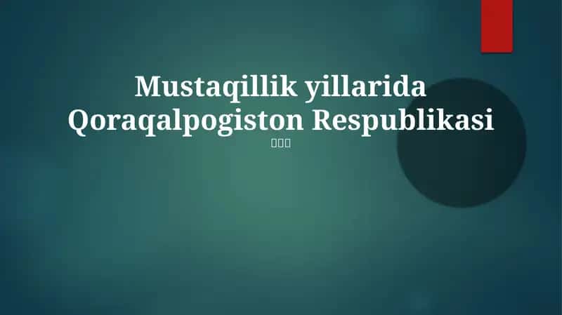 Qoraqalpogiston Respublikasi 1