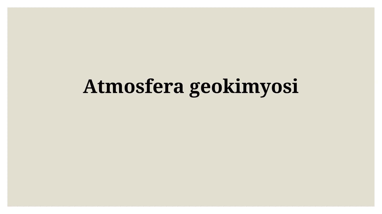 Atmosferageokimyosi 1
