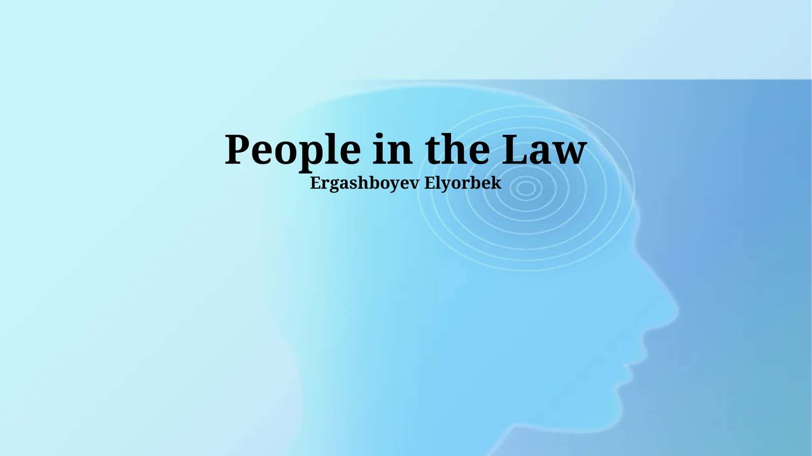 People in the Law 1