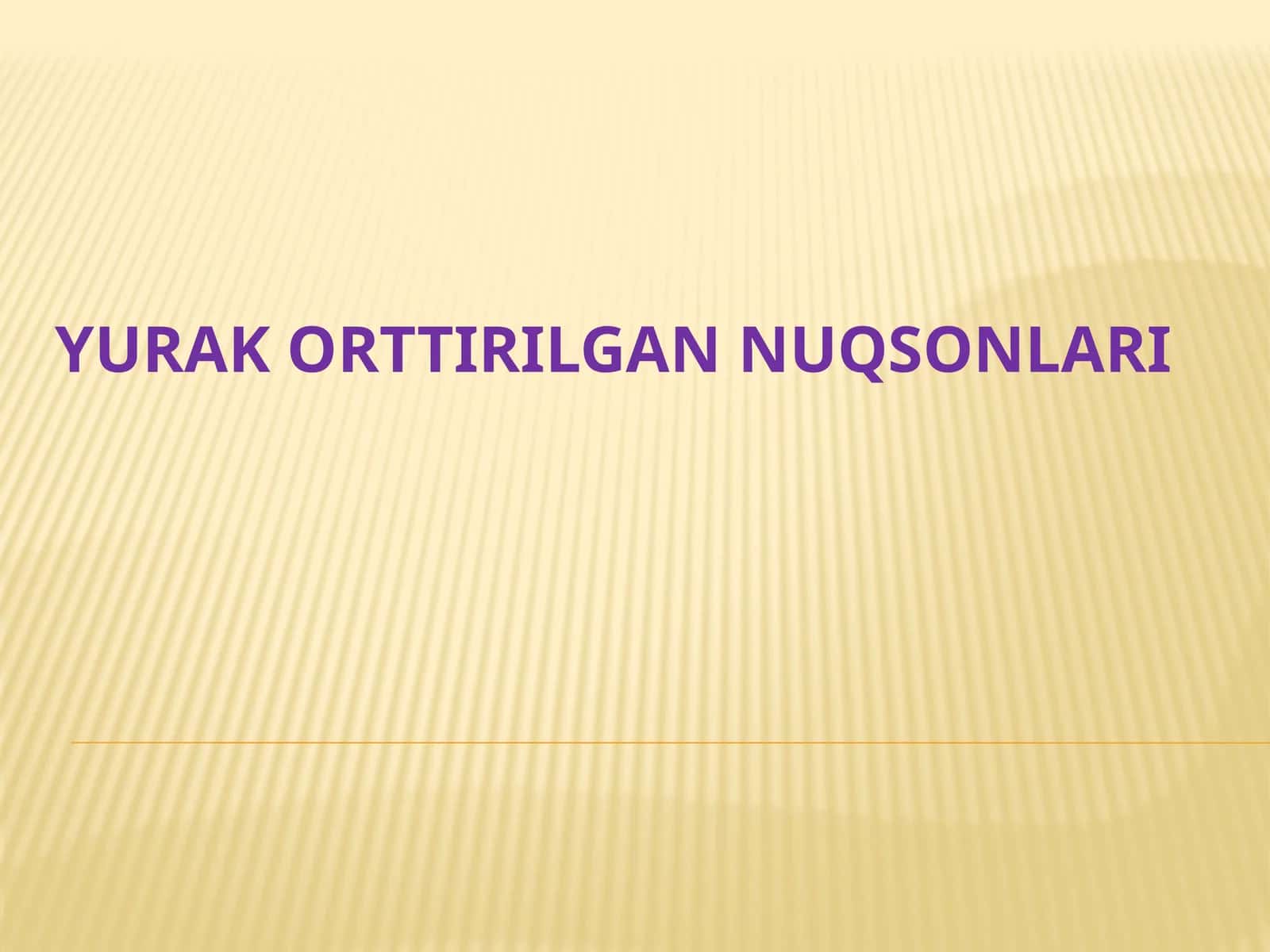 Yurak orttirilgan nuqsonlari 1