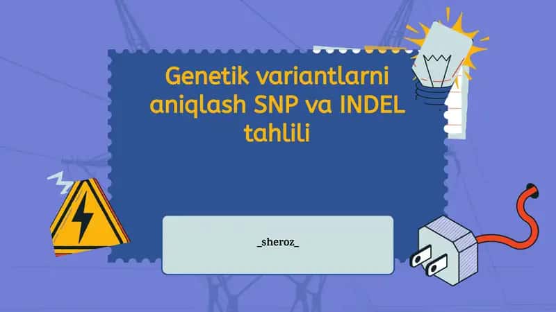 Genetik variantlarni aniqlash SNP va INDEL tahlili 1