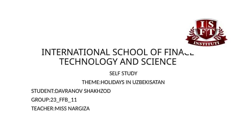 Holidays in Uzbekistan 1