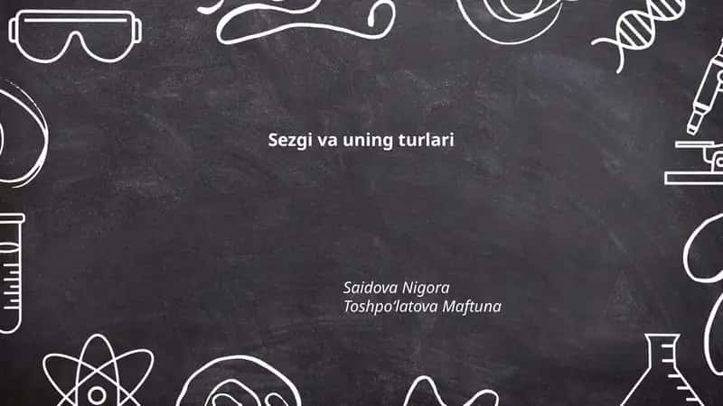 Sezgi va uning turlari 1