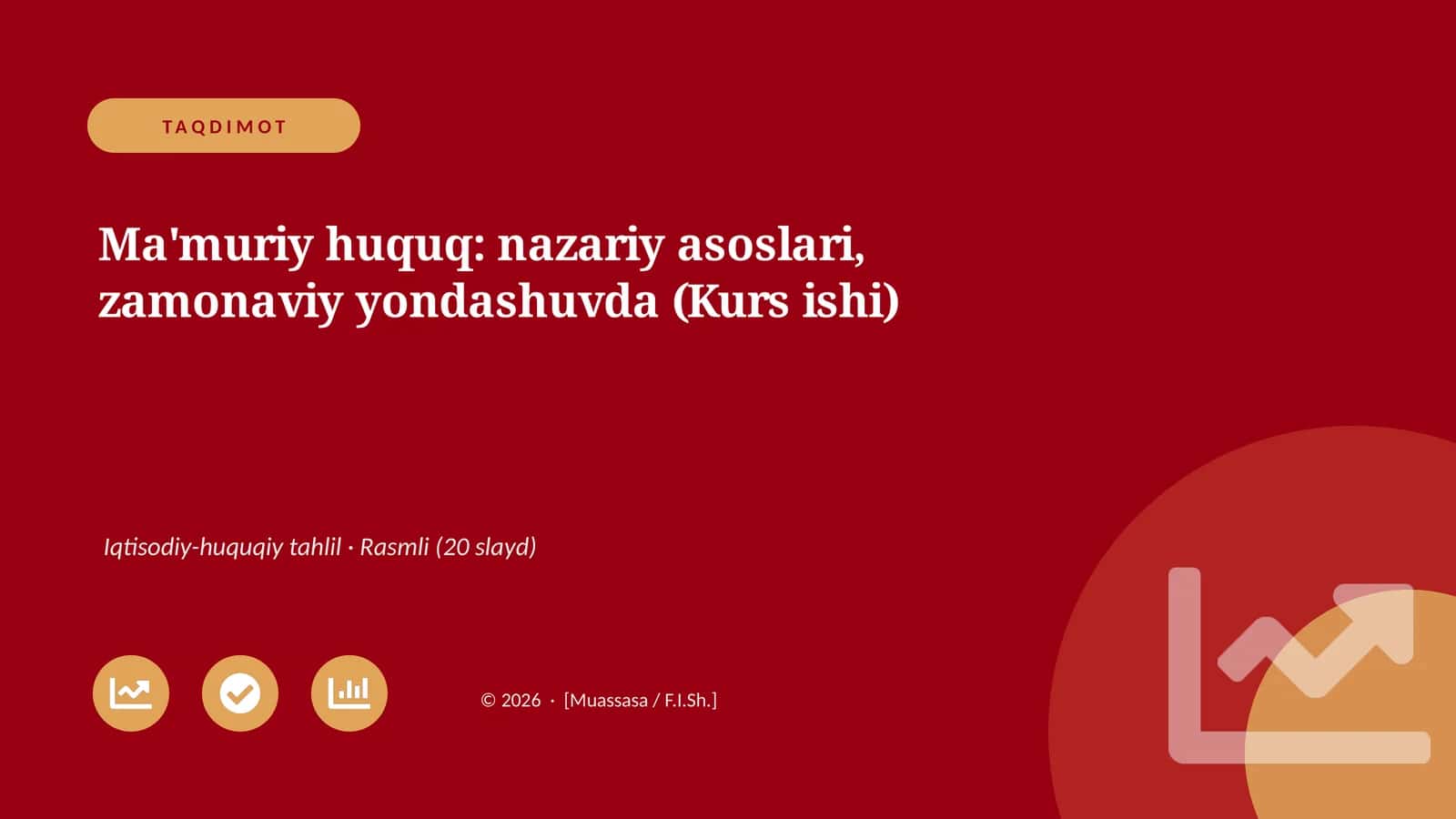 Ma'muriy huquq: nazariy asoslari, zamonaviy yondashuvda (Kurs ishi) 1