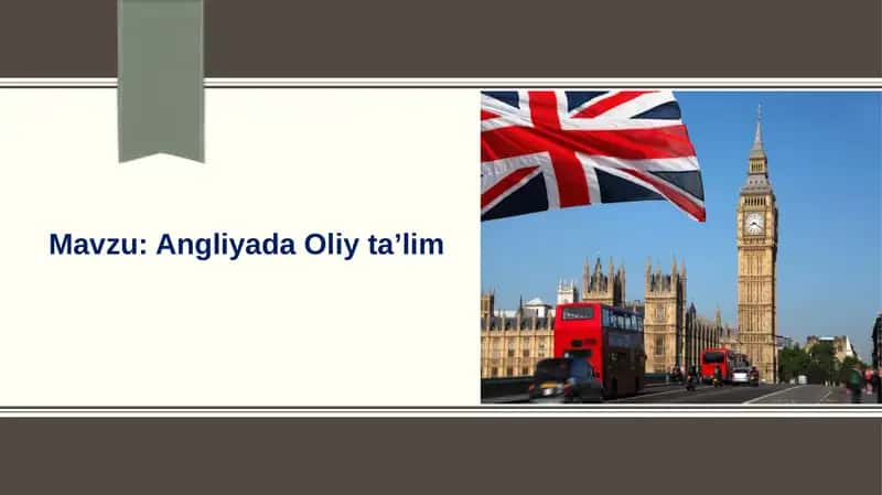 Angliyada oliy ta'lim 1