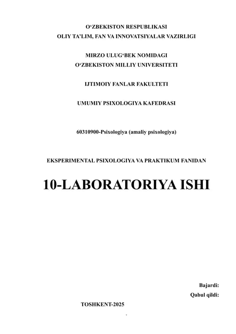 Piktogramma” usuli yordamida bilvosita eslab qolishni aniqlash va korrelatsion tahlil 1