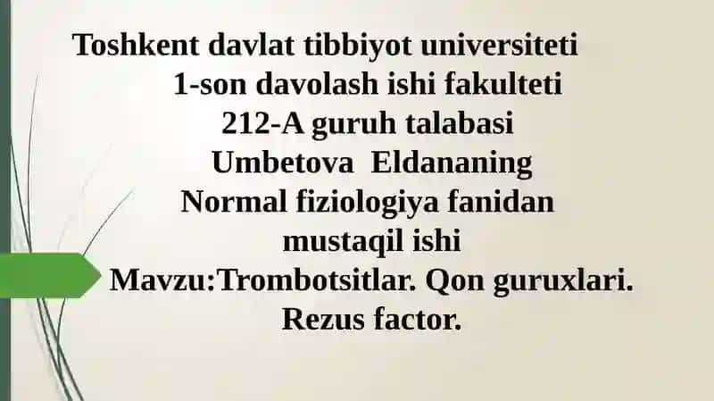 Trombotsitlar