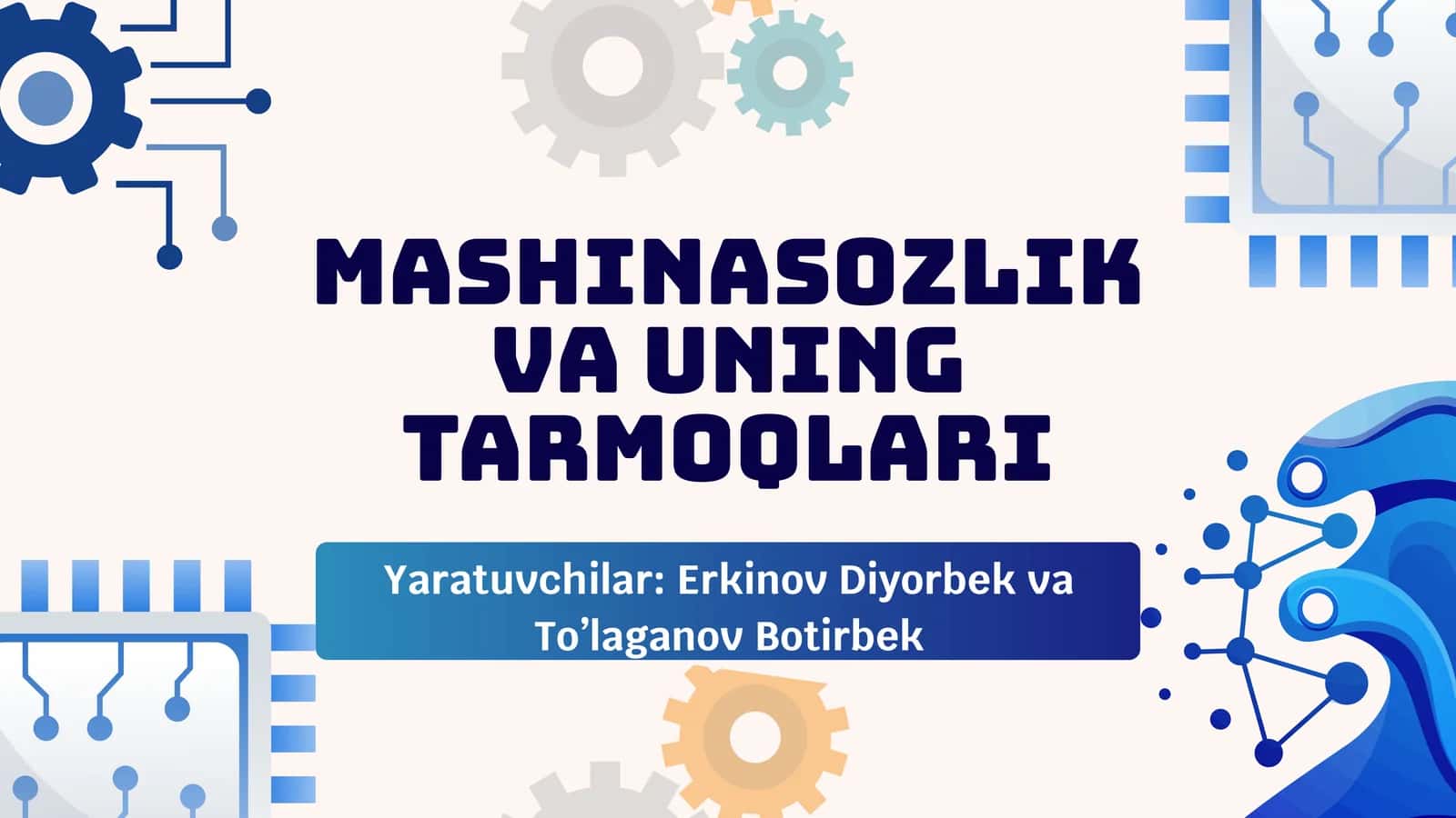 Mashinasozlik va uning tarmoqlari 1