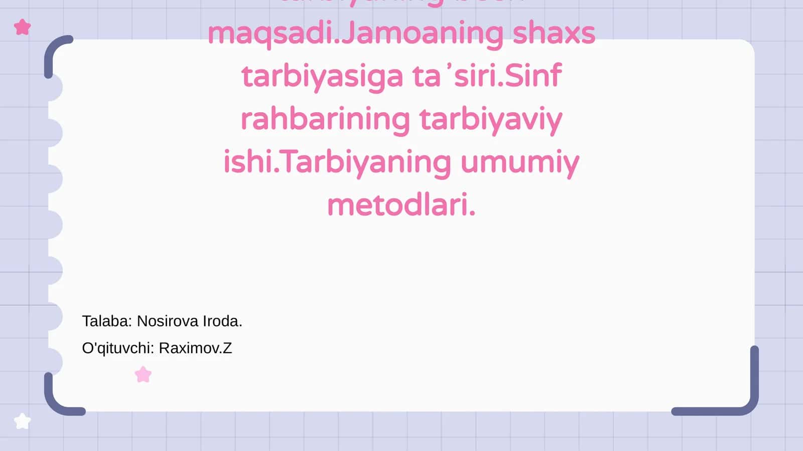 Har tomonlama barkamol shaxsni shakllantirish 1