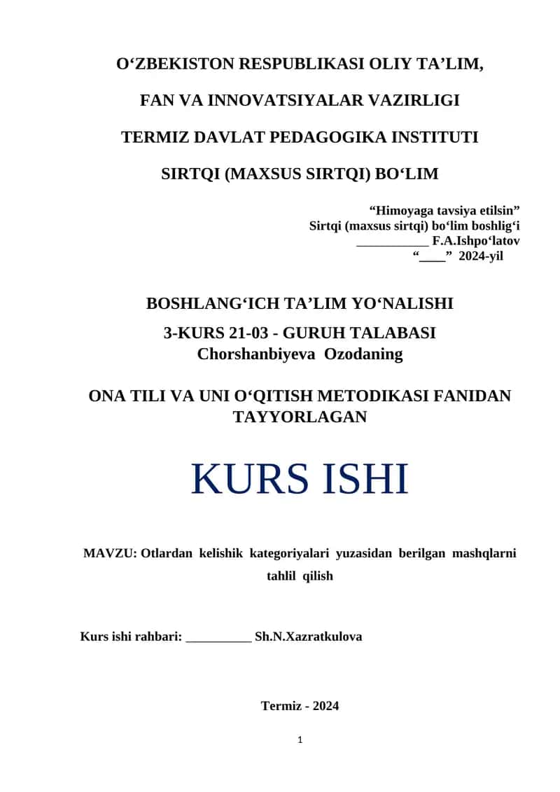 ONA TILI VA UNI O‘QITISH METODIKASI 1