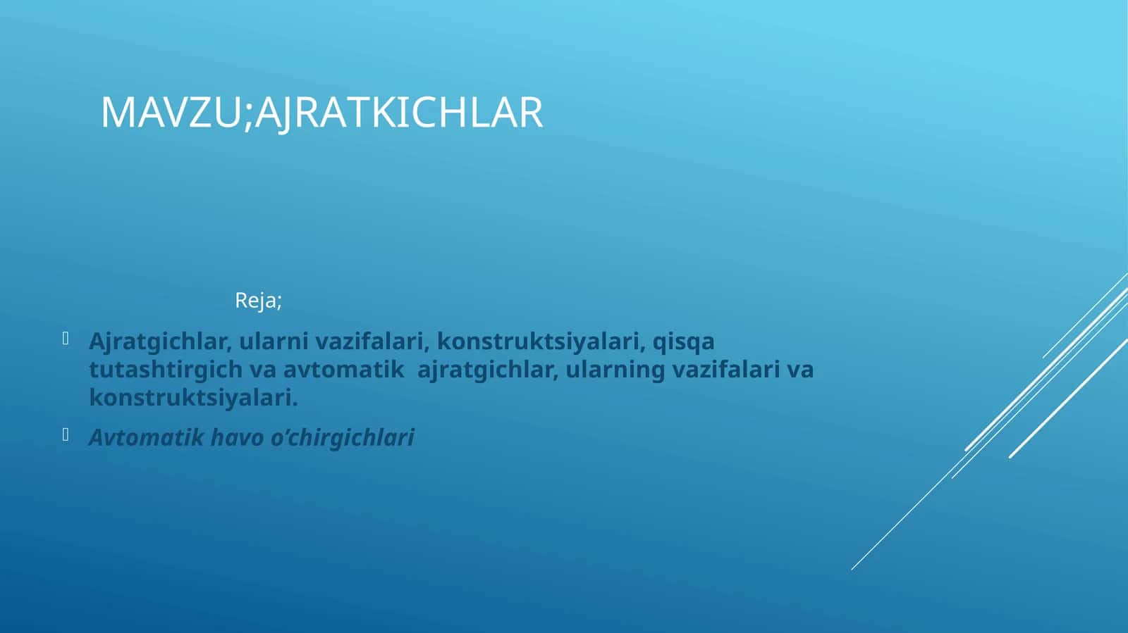 Ajratk ichl ar 1