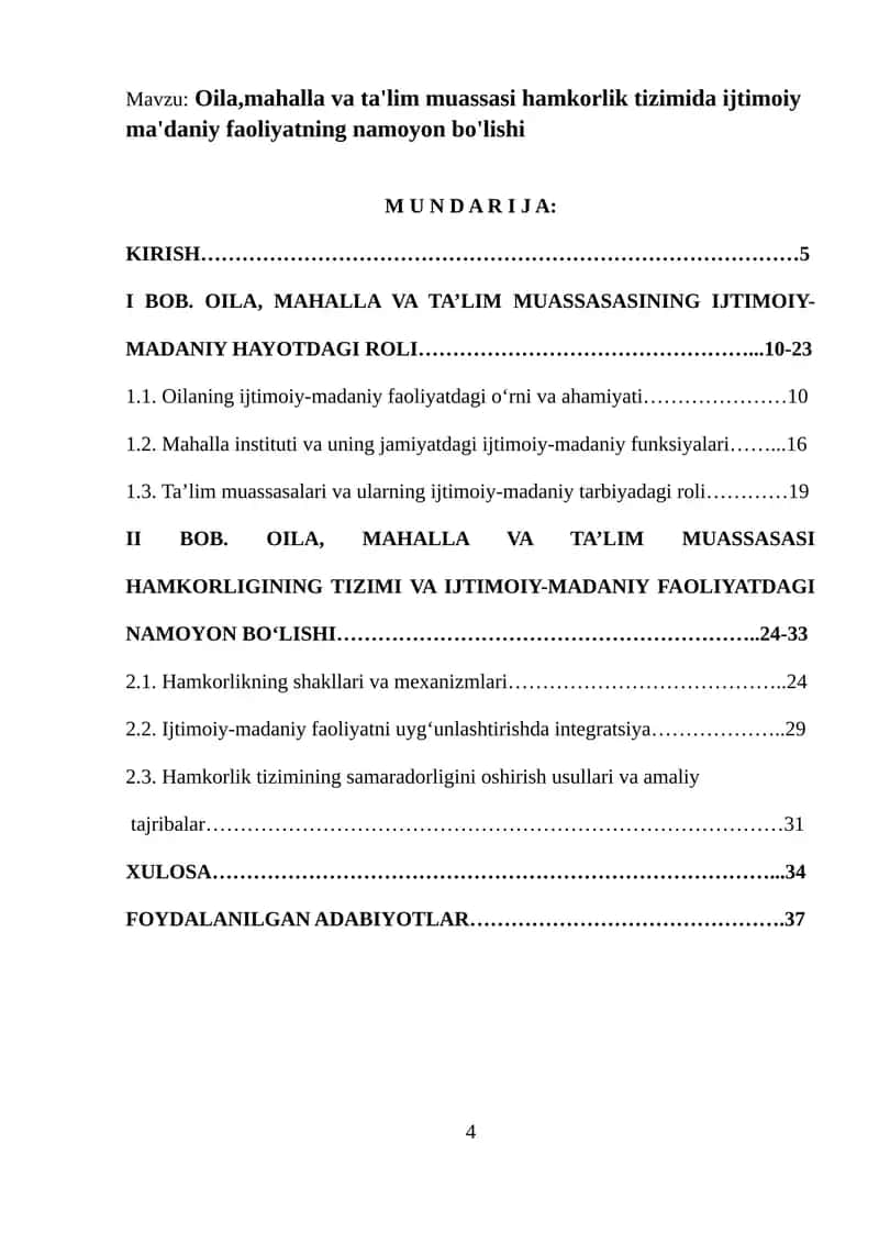 Oila,mahalla va ta'lim muassasi hamkorlik tizimida ijtimoiy ma'daniy faoliyatning namoyon bo'lishi 1