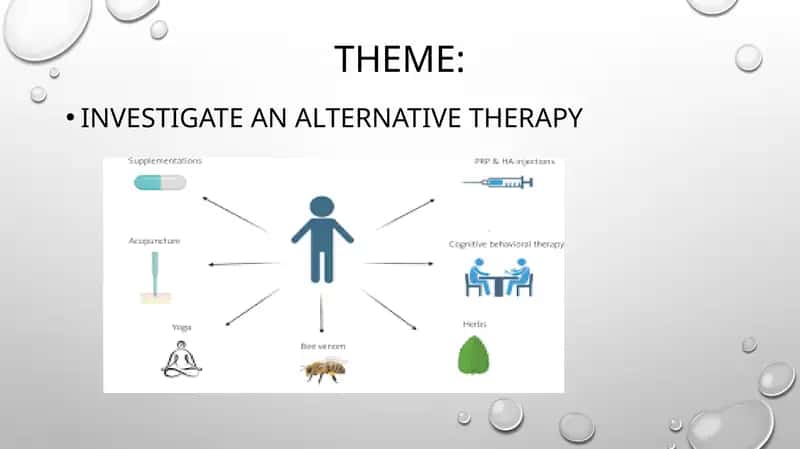 INVESTIGATE AN ALTERNATIVE THERAPY 1