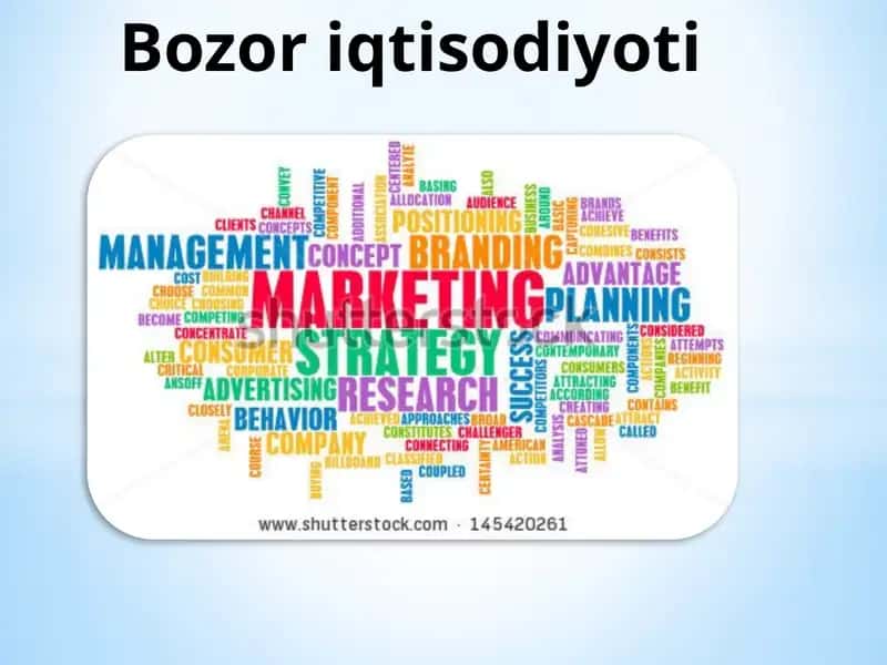 Bozor iqtisodiyoti 1