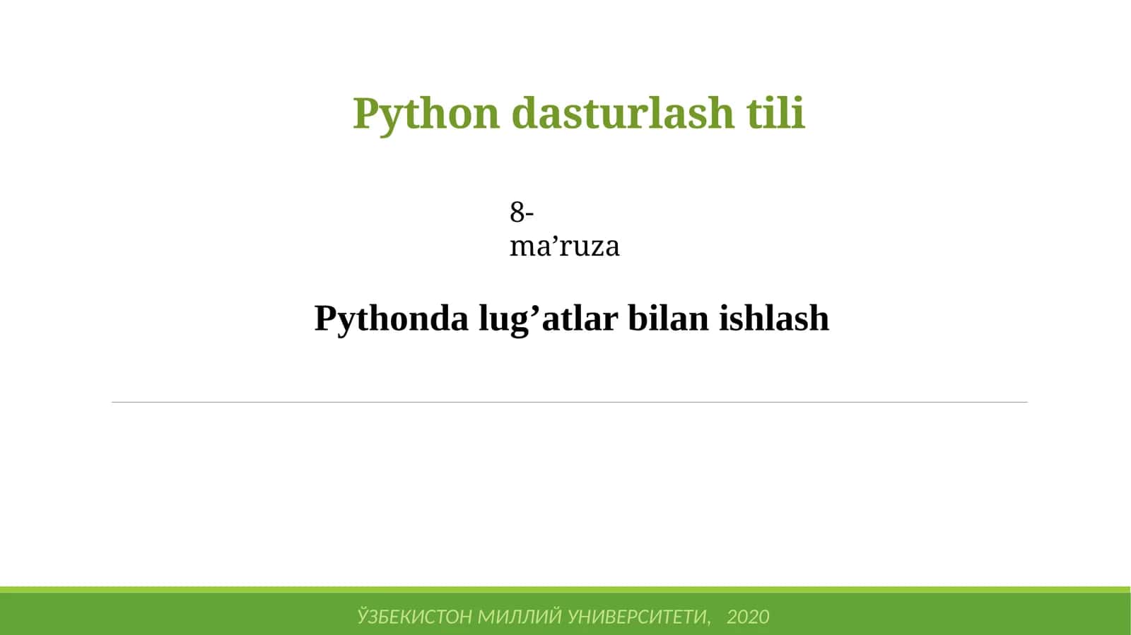 Pythondasturlashtili 1