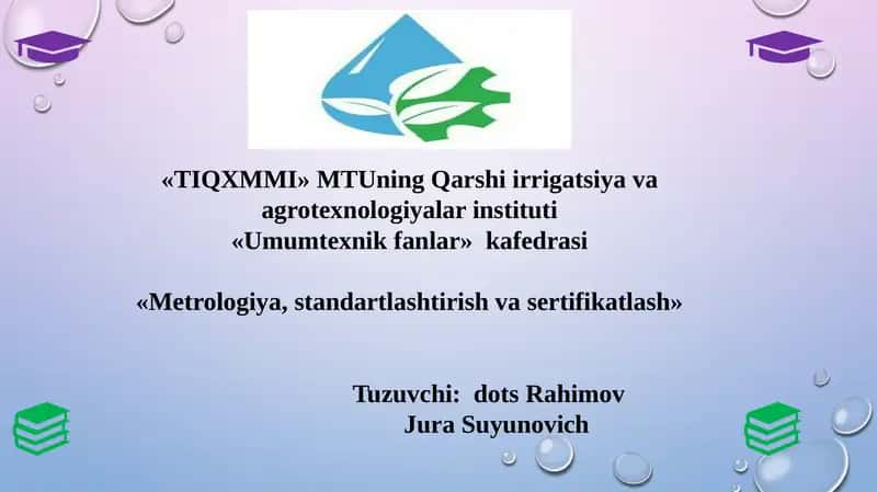 O‘zbekiston standartlashtirish sohasidagi xalqaro hamkorlikning asosiy vazifalari 1