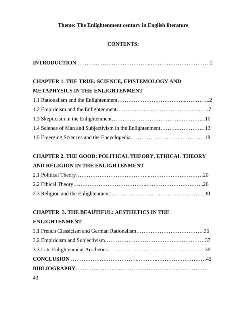 The Enlightenment century in English literature 1