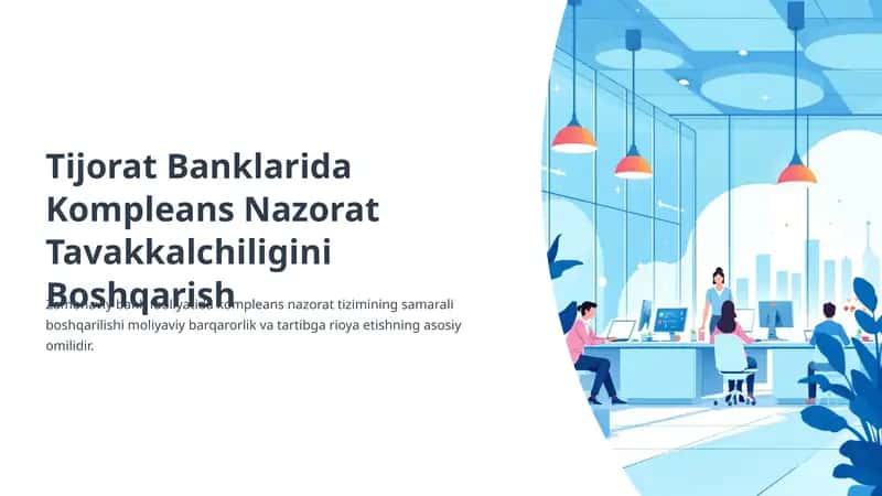 Tijorat Banklarida Kompleans Nazorat Tavakkalchiligini Boshqarish 1