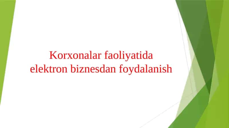 Korxona moliyaviy va iqtisodiy xolatiga umumiy baxo berish 1