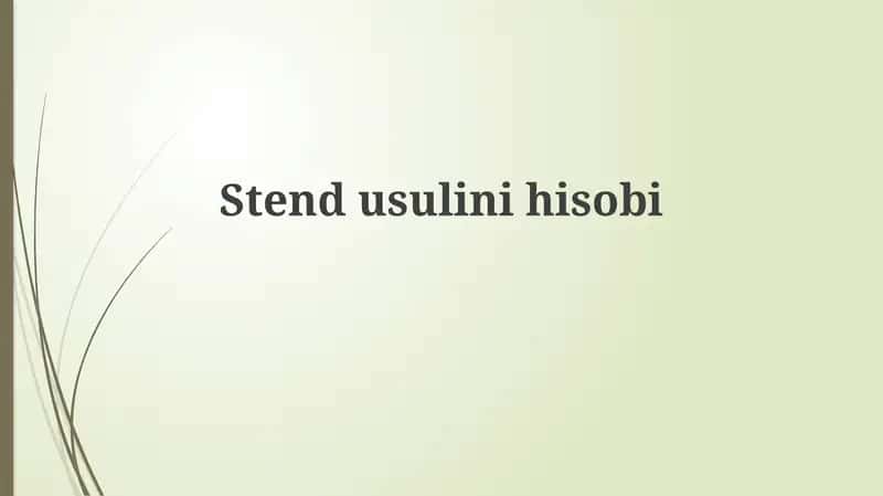 Kuch mashqlari usullarini hisobga olish 1