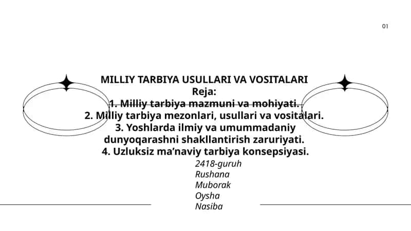 MILLIY TARBIYA USULLARI VA VOSITALARI 1