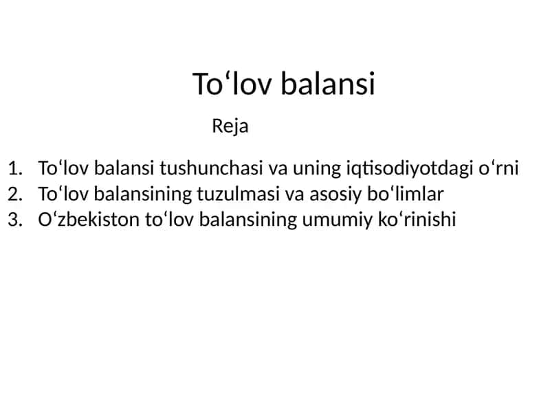 Toʻlov balansi 1