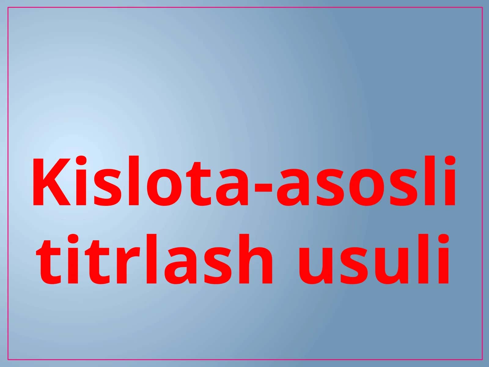 Kislota asos 1